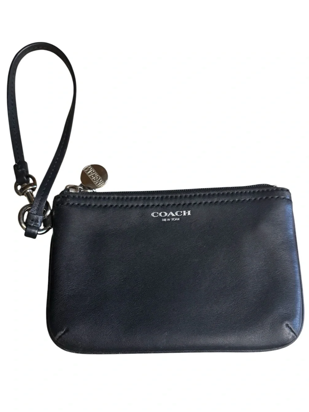 COACH Smooth Leather Wristlet with Silver Accent — BUTTERY SOFT!!!